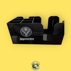 Jägermeister Napkin/Straw Caddy | Jager | White Deer Logo | Plastic | New | RRR